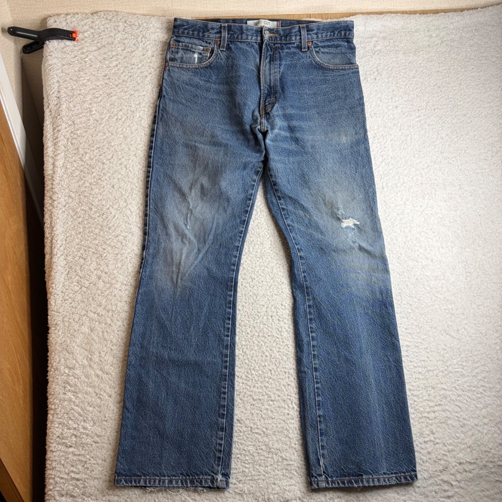Levis 517 Bootcut Jeans Mens 36x34 (34x33) Medium Wash Denim FADE Vi517-0217